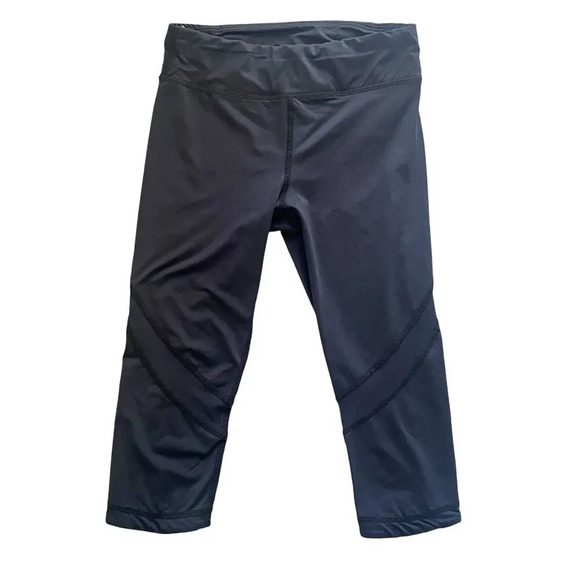 ALALA Black Mesh Leggings Capris High Rise Athleisure Size X Small - Picture 1 of 10